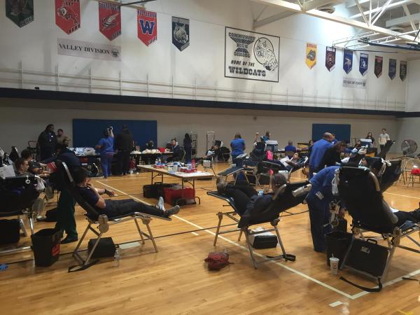 LifeSource, an organization dedicated to saving lives through blood donations, worked with Interact Club on Oct. 16.  Photo courtesy of Marc Wolfe.