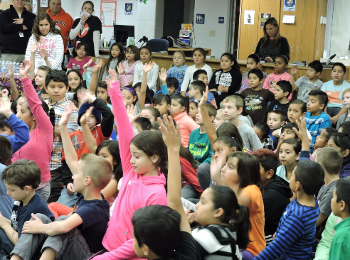 Pioneer and Gary Elementary School third graders attended Dare To Scare on Oct. 29. The Halloween experience was positively impacted by making crafts, reading stories, and learning about safety tips. Photo courtesy of Donna Leahy.