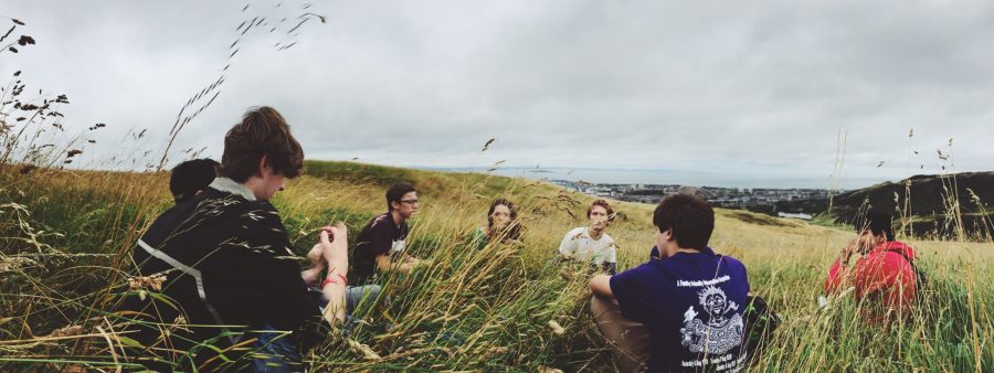 Drama students enjoy the Scotland scenery after being nominated to go on a class trip over the summer.