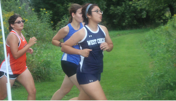 Senior Krystal Montenegro runs at the Sycamore invitational on Aug. 30. The team is preparing for Peoria on Sept. 17