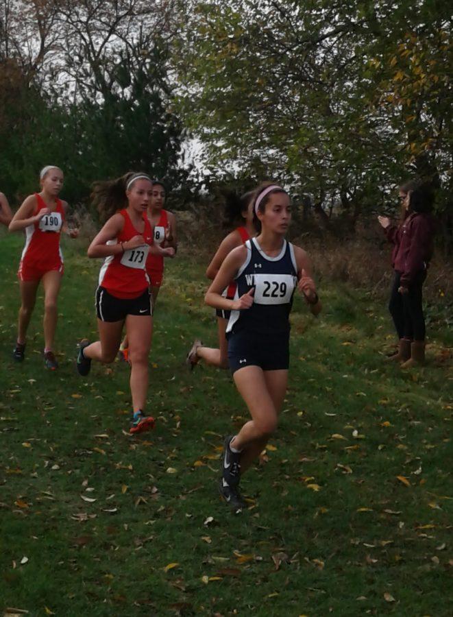 Senior+Arianna+Coss+qualified+for+the+sectional+meet+on+Oct.+29.+The+meet+marked+the+end+of+the+girls+cross+country+season.