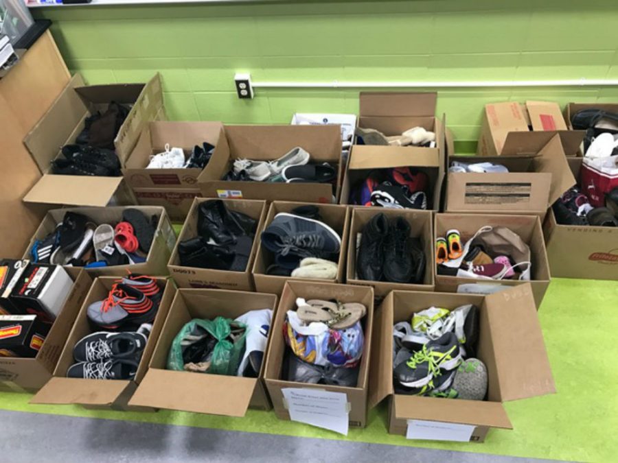 Over 200 pairs of shoes will be donated to Shoe Heals, a local nonprofit organization