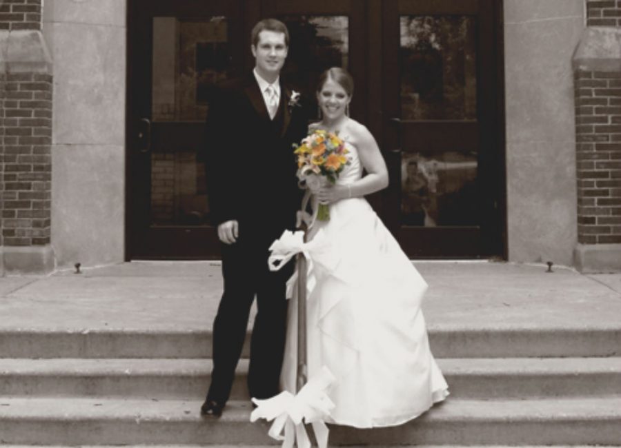Beth Govertsen and Steve Govertsen got married on June 24, 2007 at the school auditorium. 