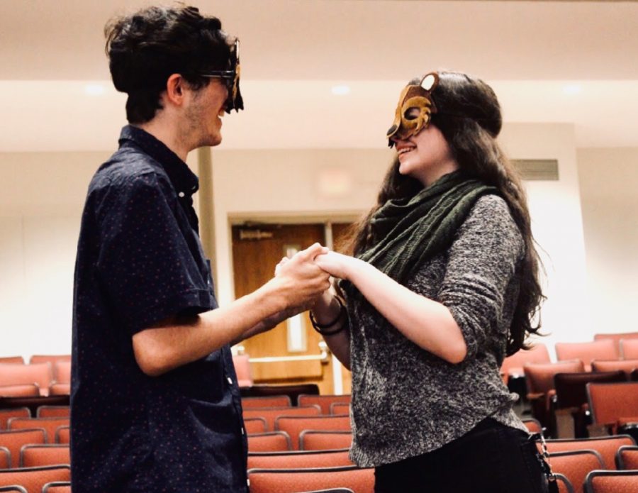 Sophomore Christina Champagne and junior Ryan Castiglia will perform “The Lion, The Witch, and The Wardrobe” in the auditorium seats on Saturday.