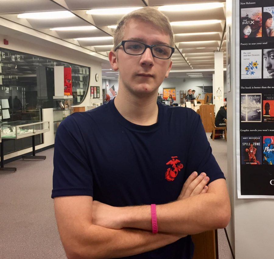 Senior Gabriel Chase continues his family tradition of service by joining the Marines. Chase will head to boot camp Sept. 23.
