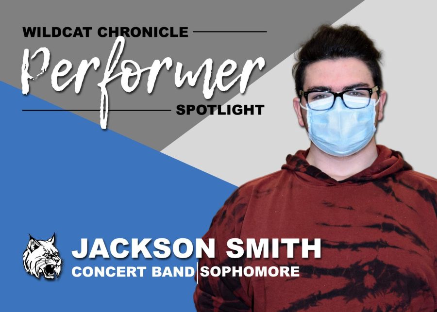 Sophomore+Jackson+Smith+is+a+member+of+WEGOs+concert+band+and+this+weeks+highlighted+performer.