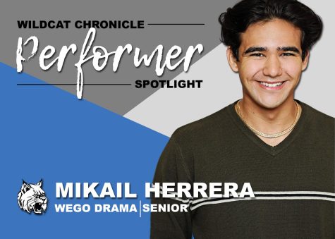 Senior Mikail Herrera is an All-State performer and member of WeGo Drama.