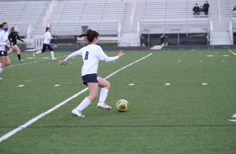 Senior Melissa Pani during one of her last soccer games as a student at WCCHS; Pani was team captain her final year of high school.