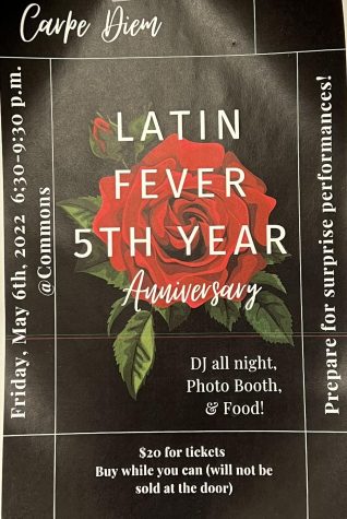 Flyer made by the members setting up Latin Fever