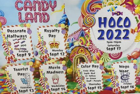 Homecoming week themes all have to do with Candyland this year at WEGO. 