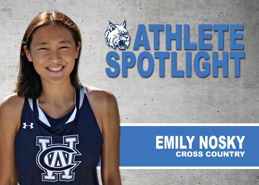 Senior Emily Nosky joined the cross country two years ago and is no co-captain.