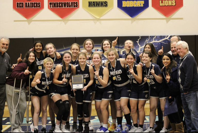 This has been one of the strongest seasons in recent history for the girls basketball team. (Photo courtesy of Miranda Enochs)