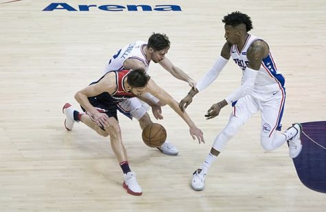 The 76ers take on the Washington Wizards in 2018. (Photo courtesy of Keith Allison via Wikimedia Commons)