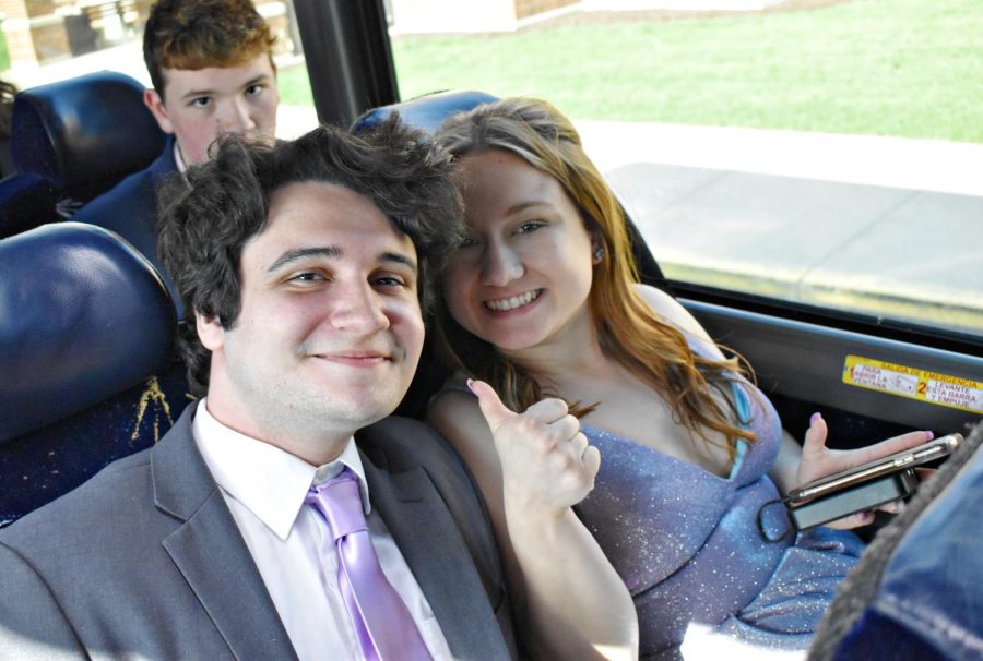 Former Wildcat Chronicle reporter Philip Calabrese and his date, senior Courtney Roxas. 