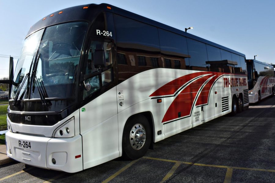 A number of coach buses were ordered - and with some difficulty - to transport WEGO students to Chicago safely. Students were not allowed to drive themselves to Prom.