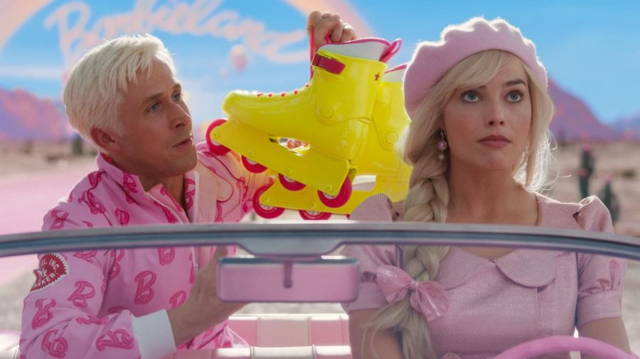 Barbie and Ken attempting to leave Barbie land as shown in the official trailer. (Photo courtesy of Warner Bros. Pictures). 