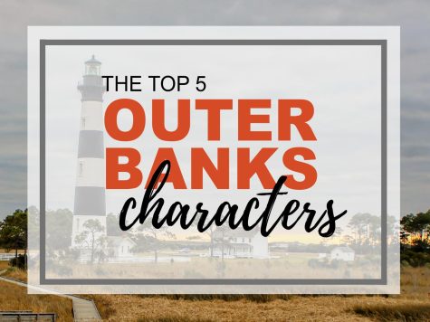 A look at some of the most popular characters on Netflixs Outer Banks series. (Photo illustration created by Wildcat Chronicle Staff with royalty-free image from Jackie A at Pexels).