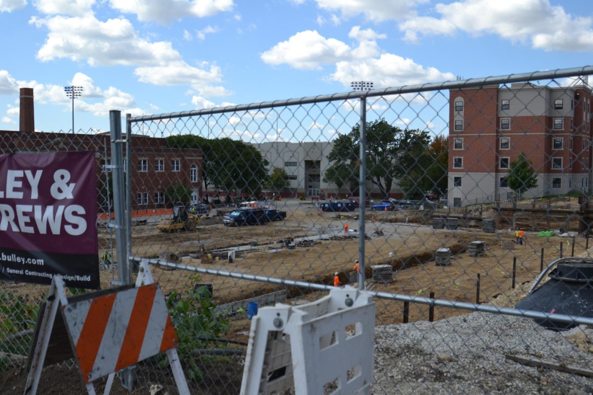 The new parking structure is under construction, but will provide more options for students looking to commute.