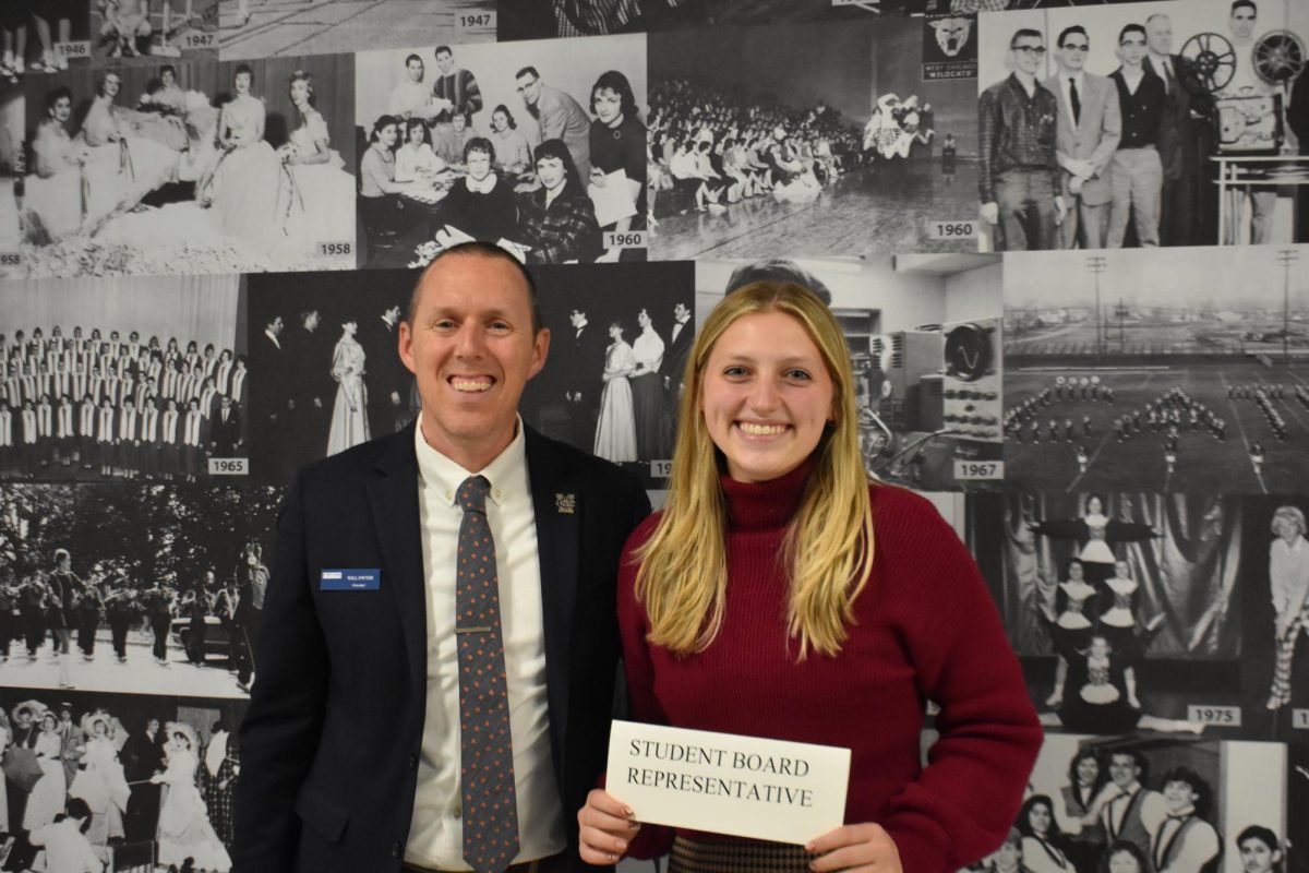 WCCHS Principal Dr. Will Dwyer and Student Board Representative Lauren Dusing presented their report on the Ad Hoc Naming Committee, specifically regarding the naming rights of the pool.