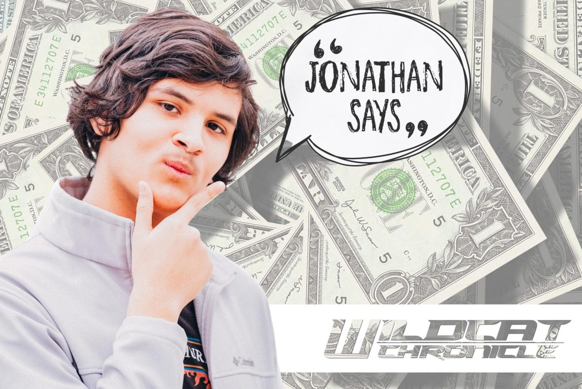 Jonathan Saucedo talks money in his column, "Jonathan Says". (Photo illustration created by Sasha Baumgartner with images by Dave Jennings and Pixabay)