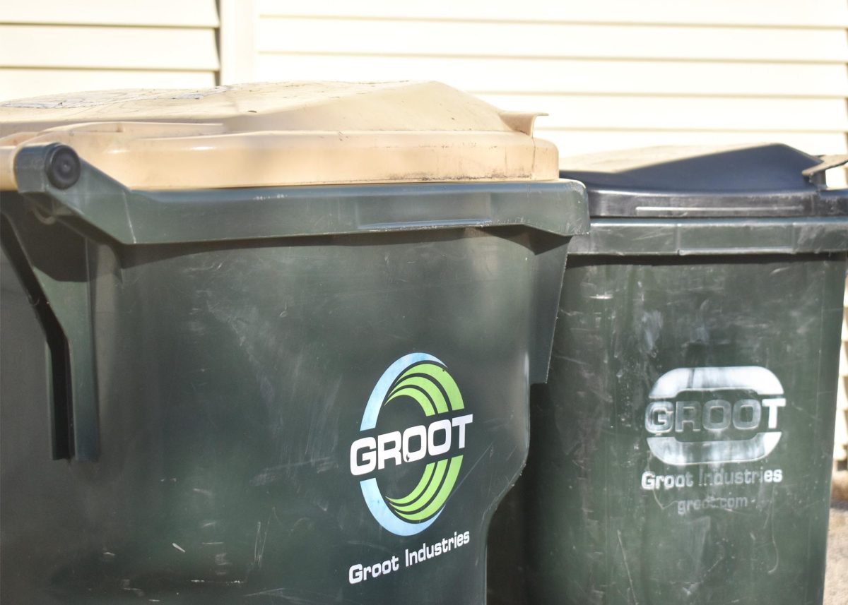 In West Chicago all trash is collected by Groot Industries. 