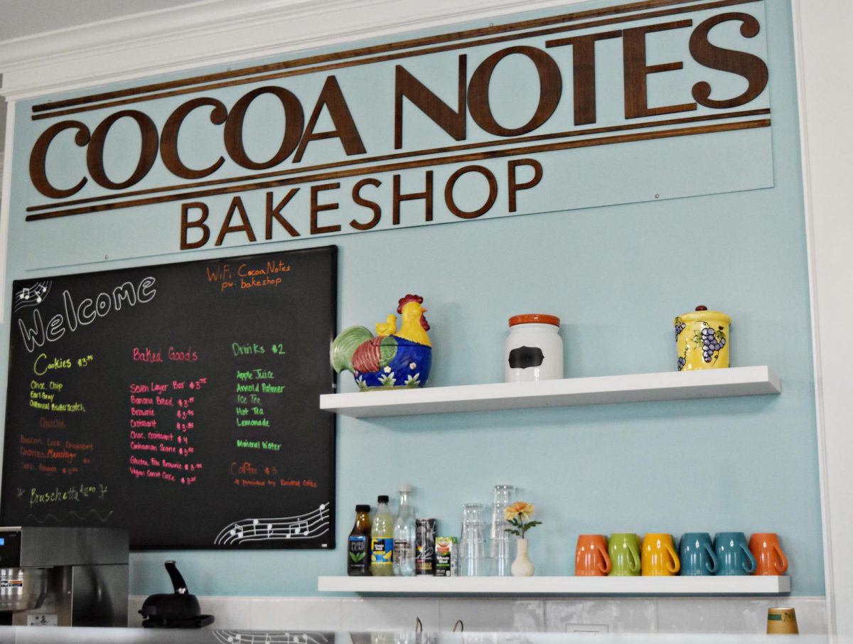 A look at behind the counter at Cocoa Notes Bakeshop, downtown West Chicagos newest addition.