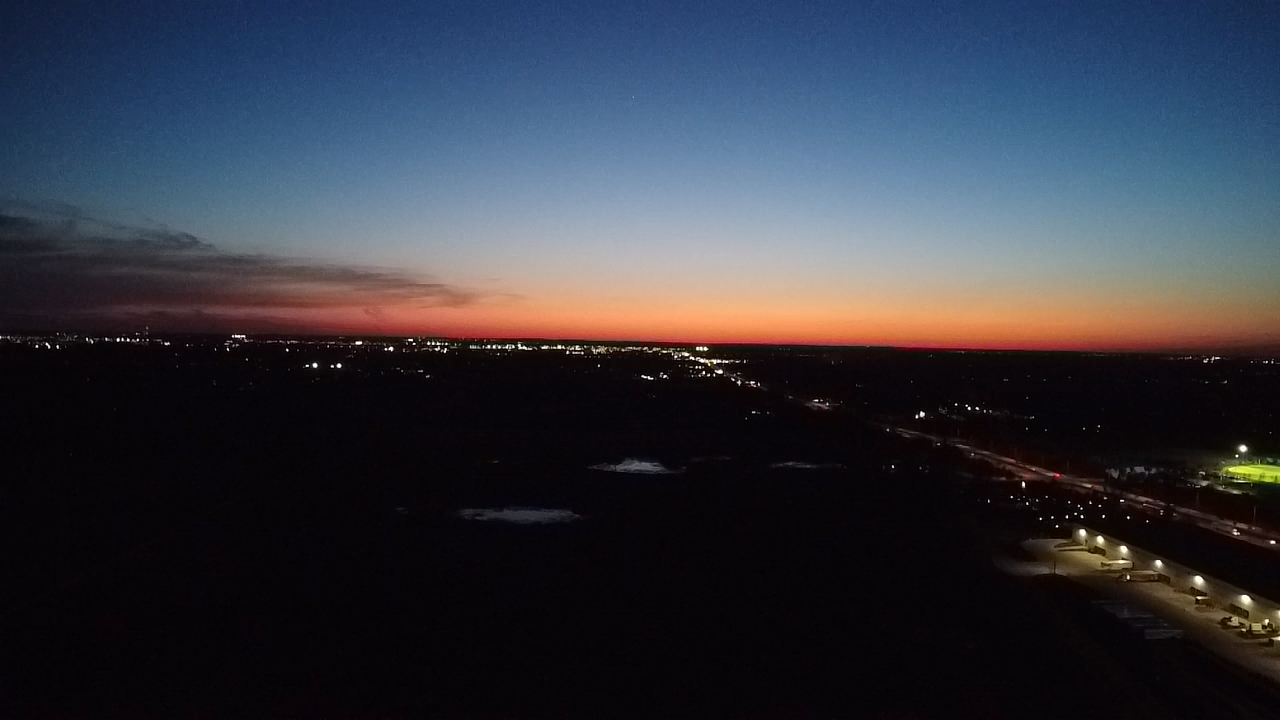 A somber sunset over Winfield, Il