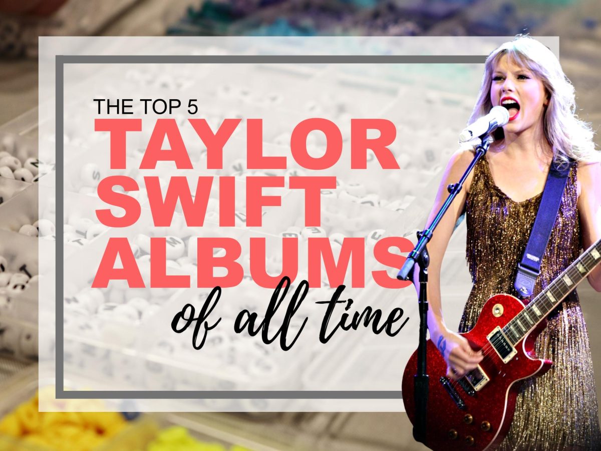 Taylor+Swift+is+a+cultural+phenomenon+and+driving+force+behind+over+a+dozen+albums.+%28Photo+illustration+created+by+Wildcat+Chronicle+Staff+using+images+by+Brandon+Heath%2C+and+Eva+Rinaldi+via+Wikimedia+Commons%29