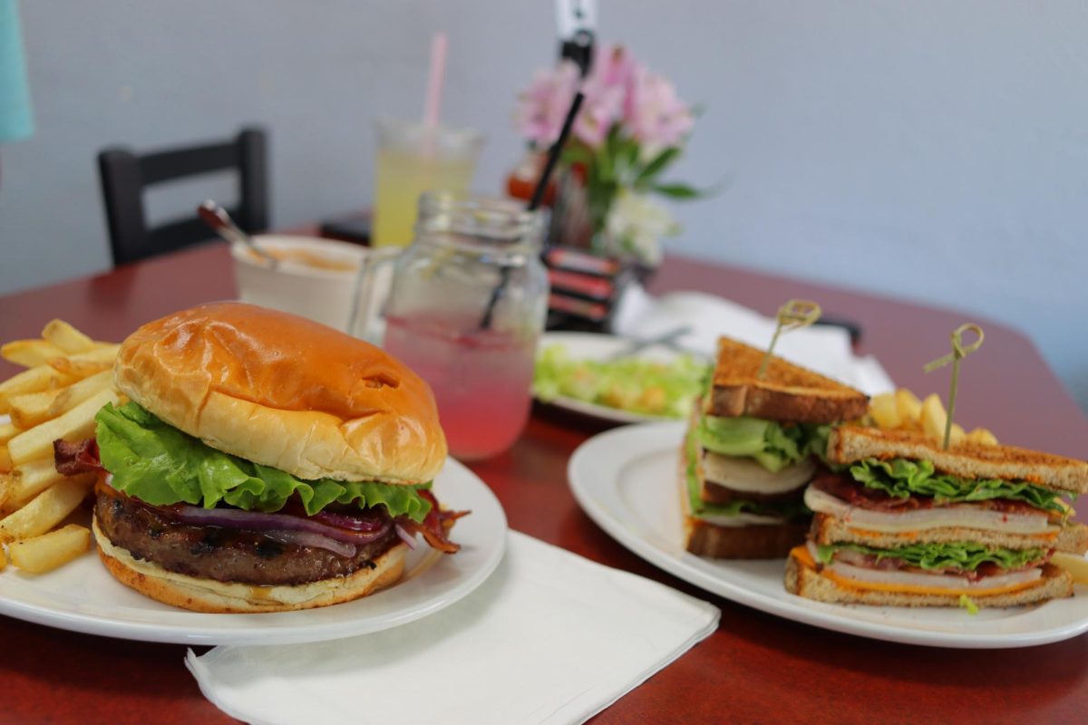 The main meals ordered were the Barbecue Bacon Burger and the West Chicago Club sandwich. 