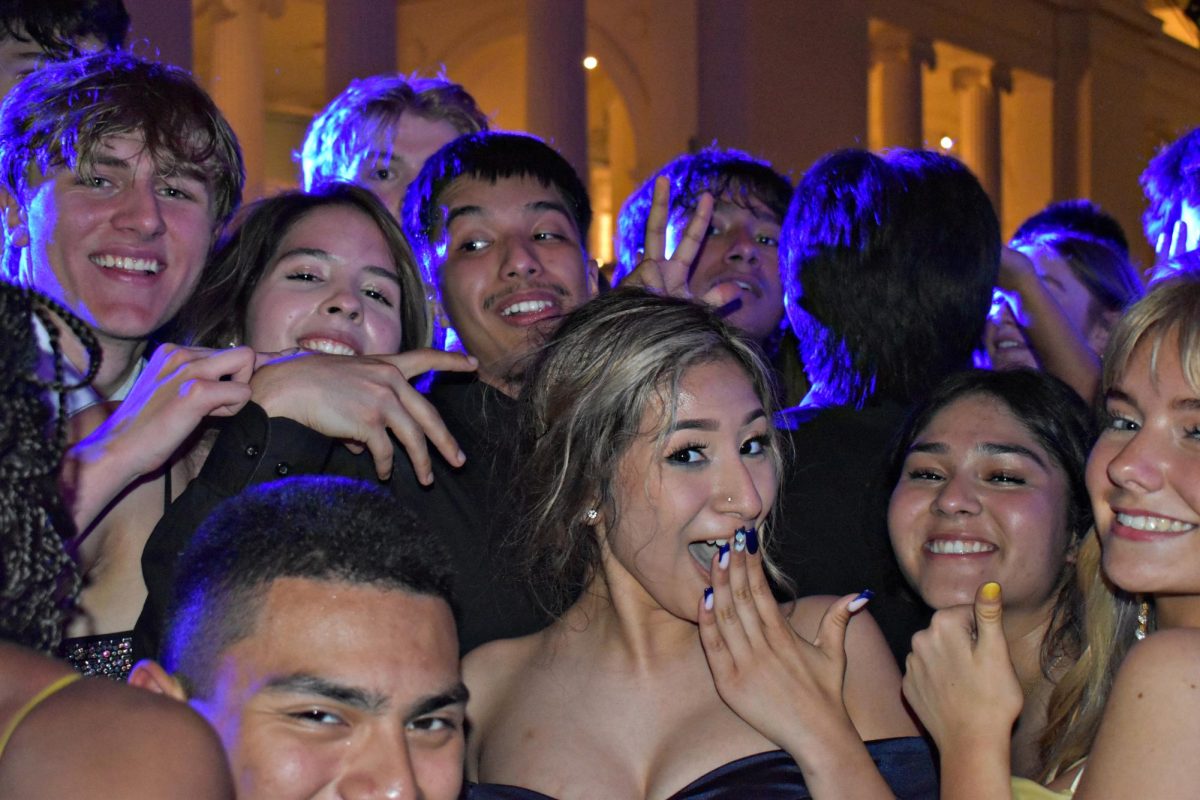 Promgoers enjoy the revellery in 2024 when the event was held at the Field Museum in downtown Chicago.