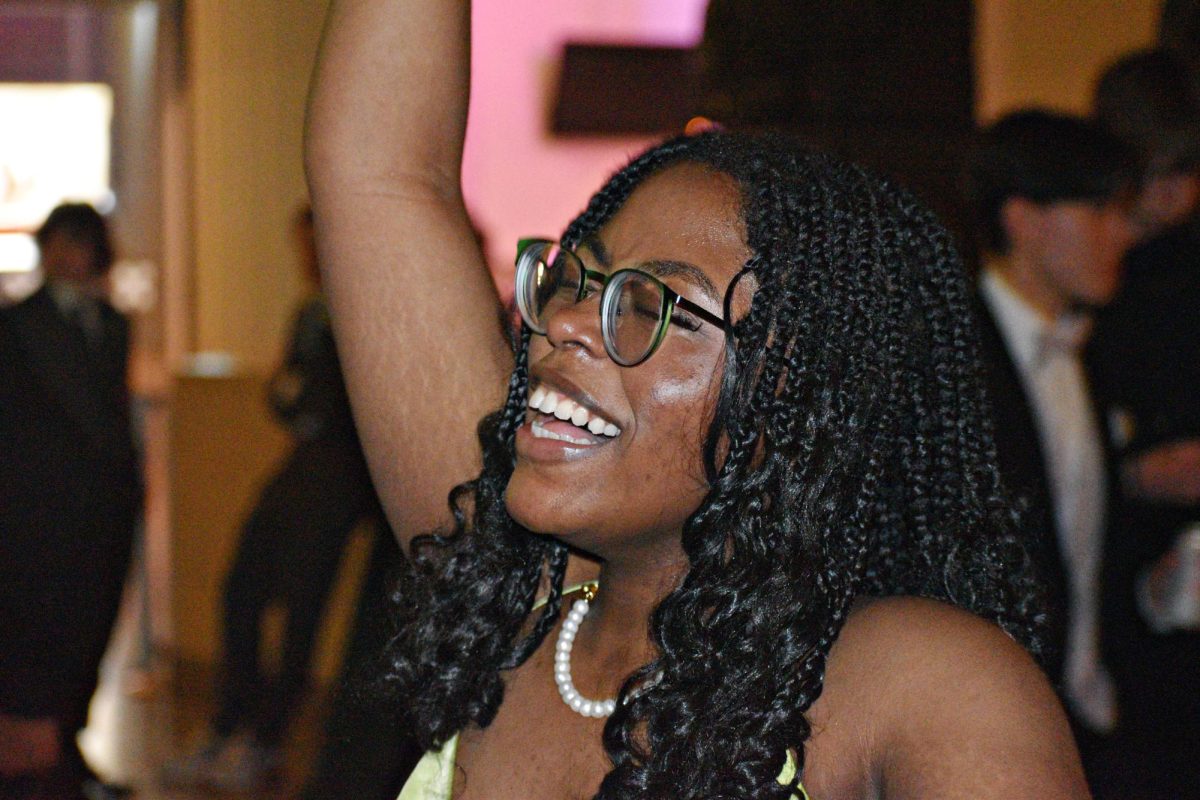 Now-senior Sentia Irakoze dances at Prom 2024.