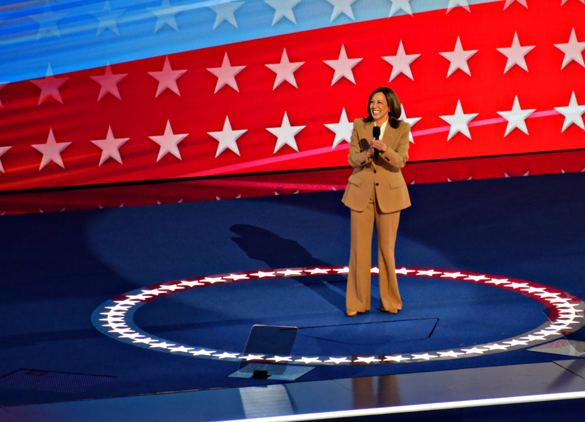 Although her acceptance speech was not scheduled until Thursday, Aug. 22, Presidential candidate Kamala Harris made an appearance during Monday' Democratic National Convention.