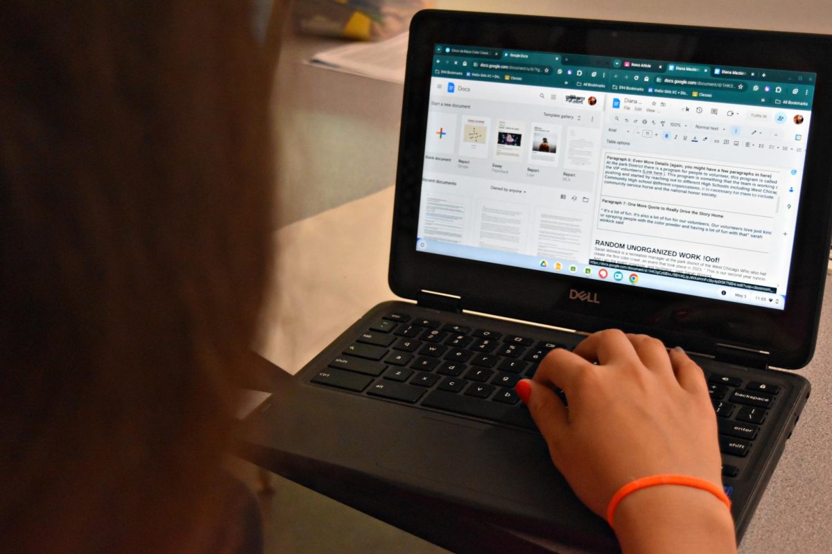 A student works on an assignment for class; thanks to the Acceleration Placement Act, students may be recommended for more rigorous courses per their standardized test scores.