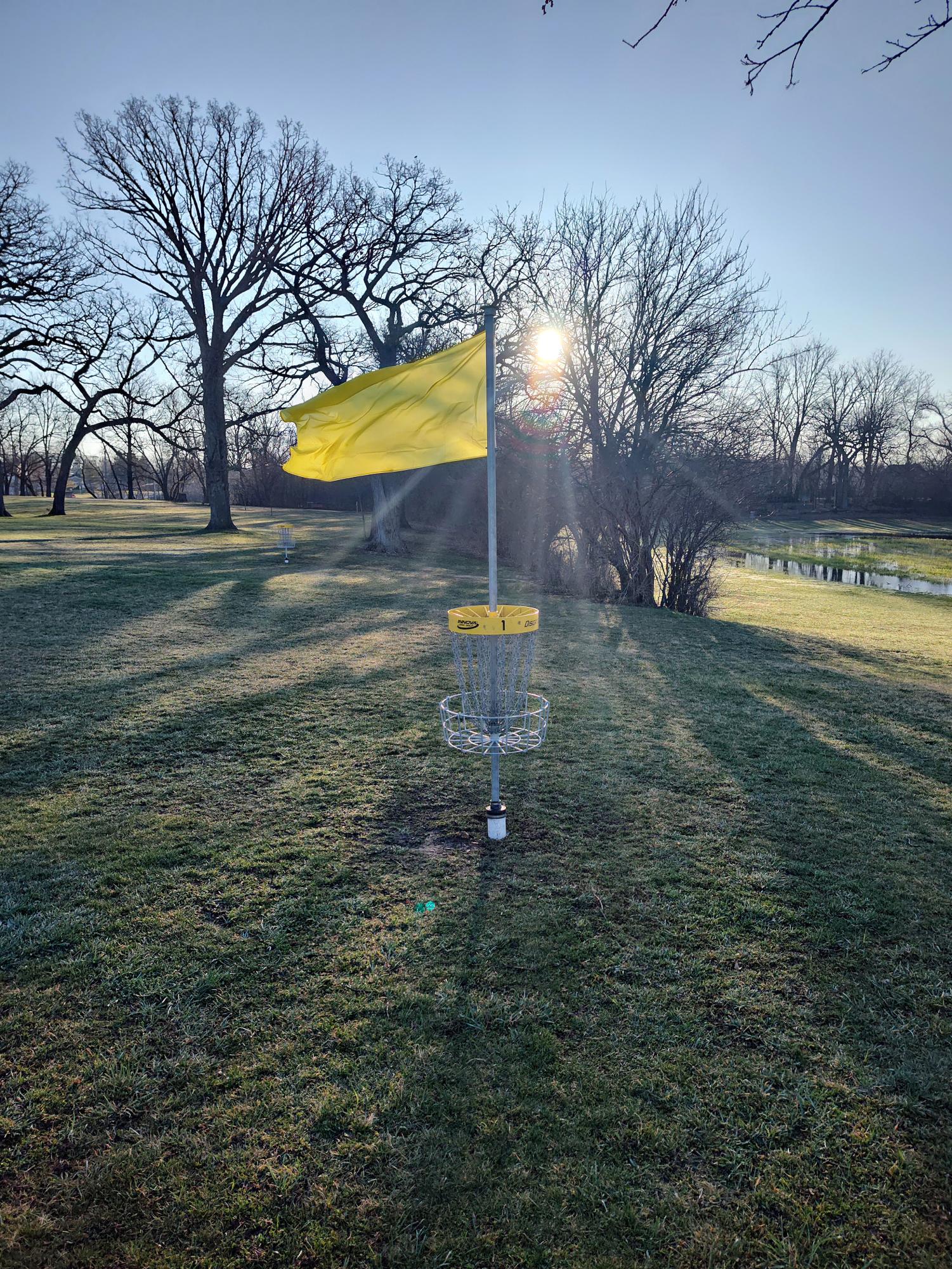 Capturing aesthetic shots of the baskets, especially in scenic or challenging courses, is a common practice. Enthusiasts take photos of the landscape, action shots of players, and close-ups of the baskets with a disc either approaching or resting inside. (Photo courtesy of Jon Wirkus)