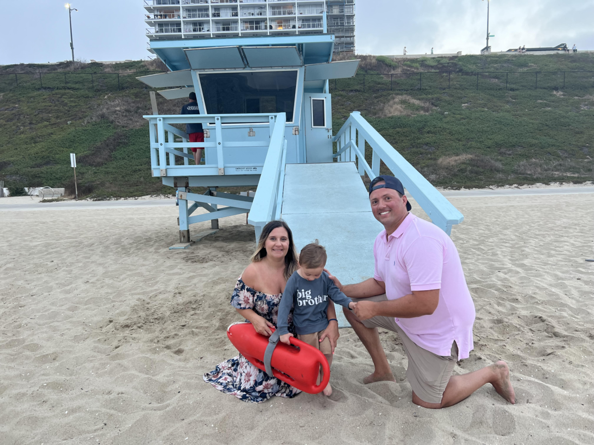 Special education instructor Grant Galotta spends time with his family at the beach. (Photo courtesy of Grant Galotta)