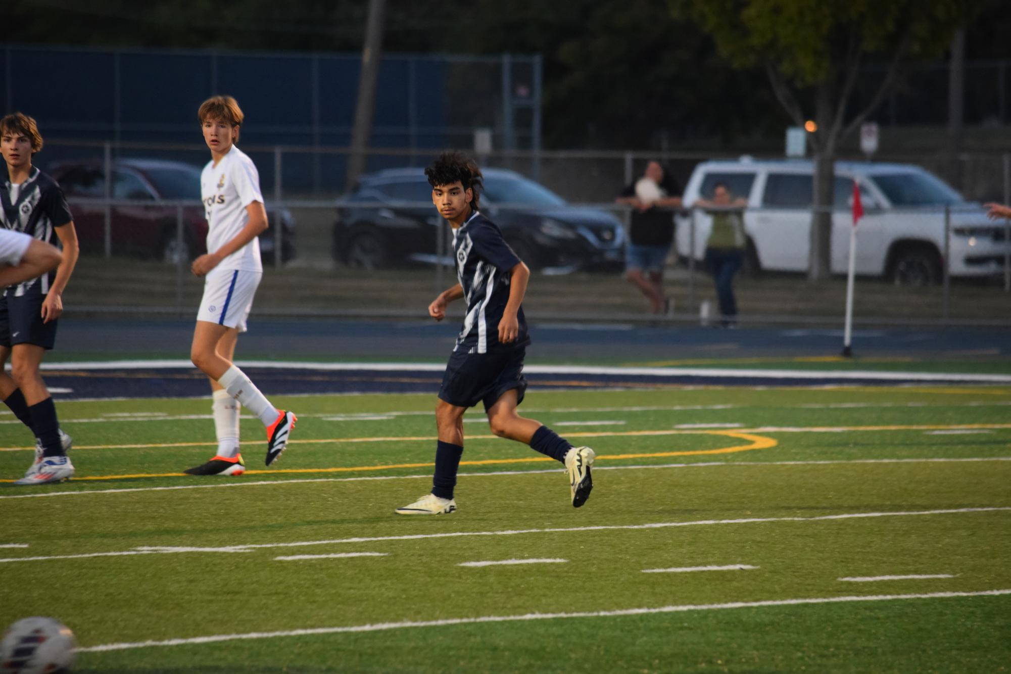 Freshman Enrique Correa plays in the Sept. 12 home game.