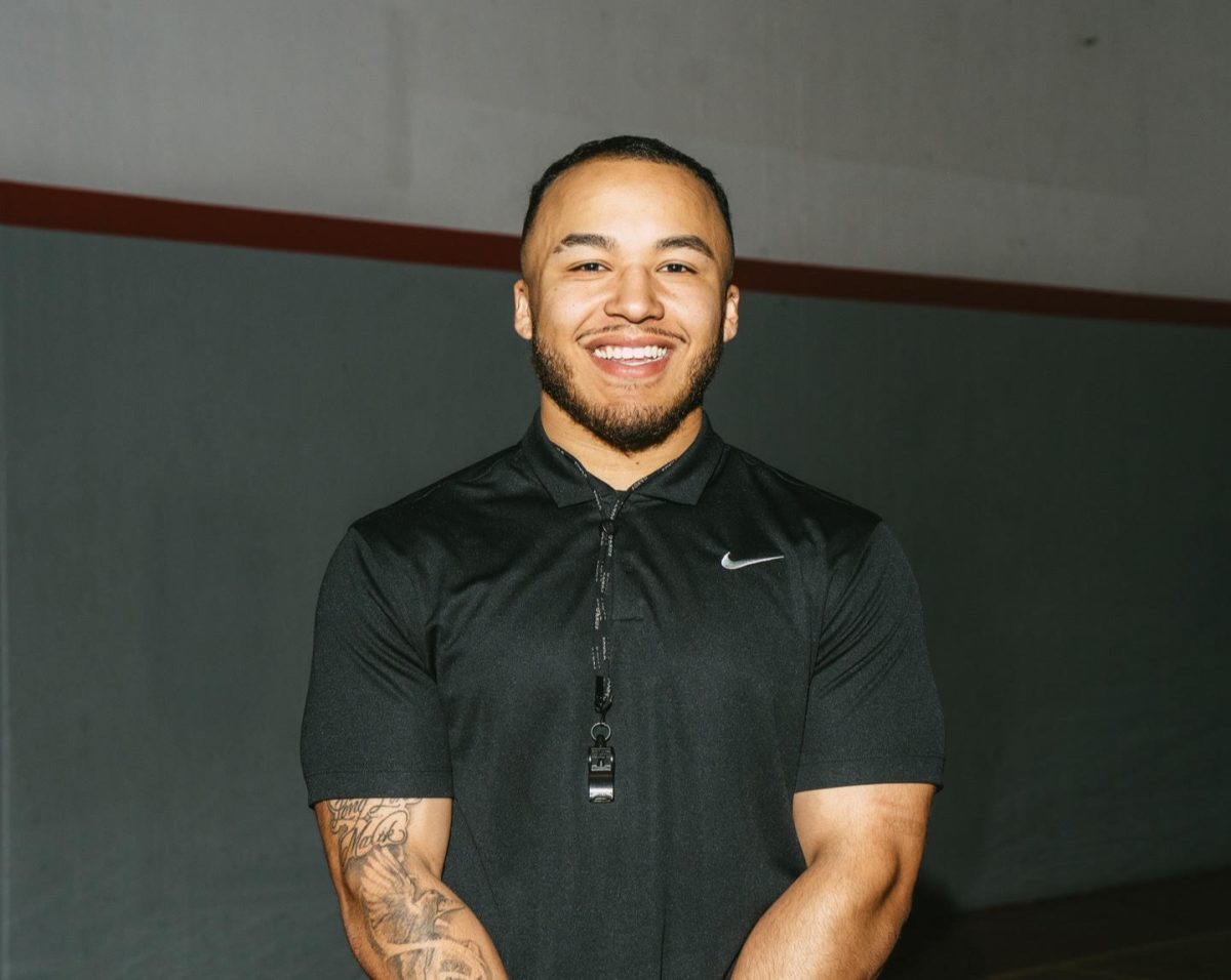 Jay Q Jones can often be seen in the gym, taking in basketball games when he is not coaching. (Photo courtesy of Jay Q. Jones)