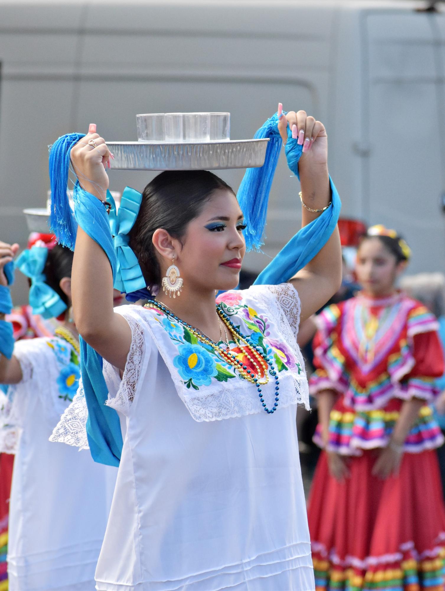 The performers put in countless hours of practice to ensure they know the dances, and can perform them well. Nonetheless, accidents do occasionally happen during a ballet folklorico performance. The group is always quick to regain composure and return to the dance.