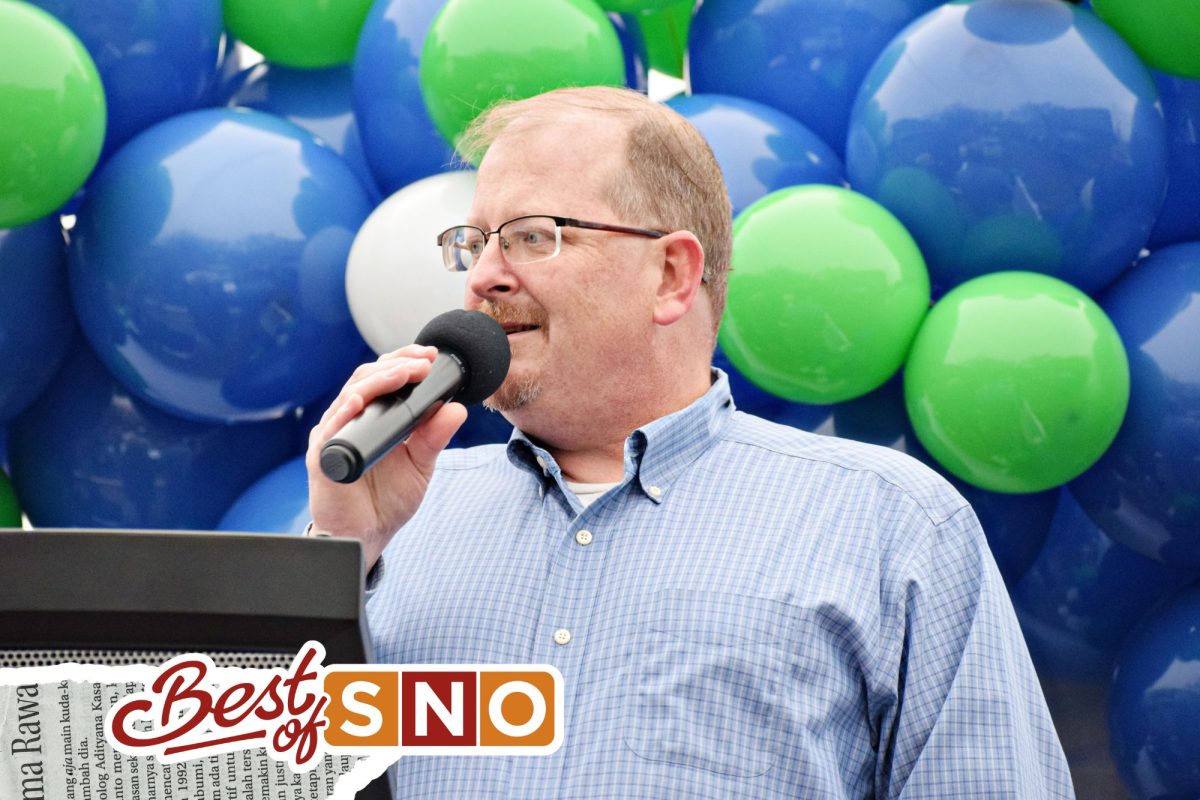 Dan Bovey announces his candidacy for West Chicago mayor during a rally held on Saturday, Nov. 23, at the Beron Design Group in downtown West Chicago.