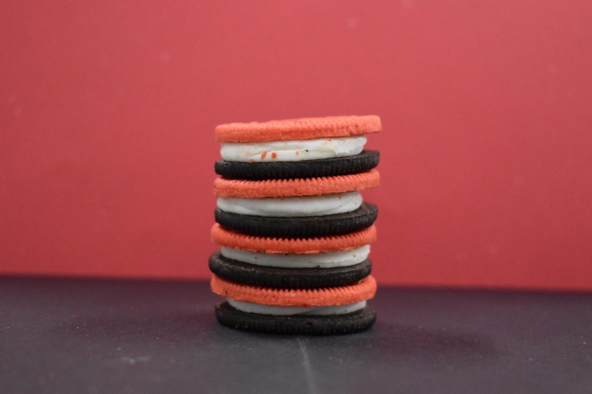 The OREOs are deceptively attractive with their bright red side, which represents the Coca-Cola part of the branding.