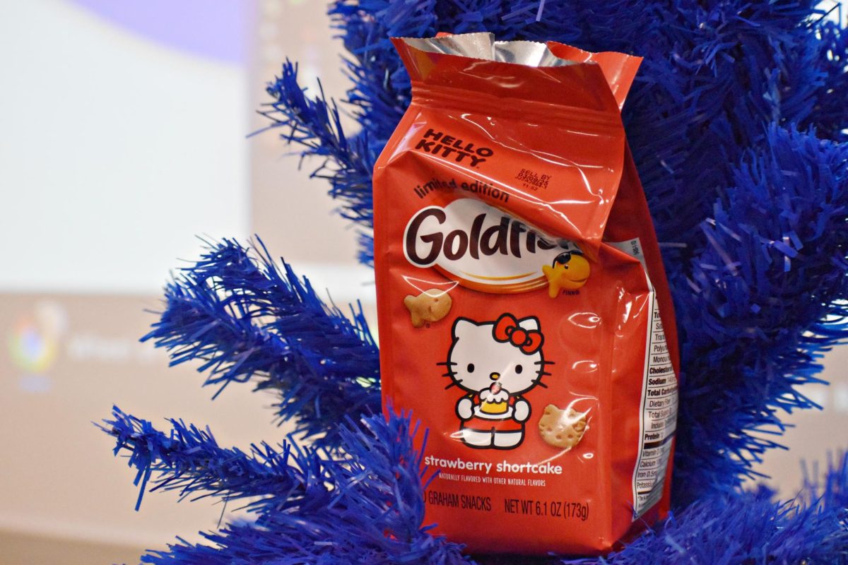 The limited edition Hello Kitty Goldfish crackers offer a sweet spin on the traditionally savory snack.