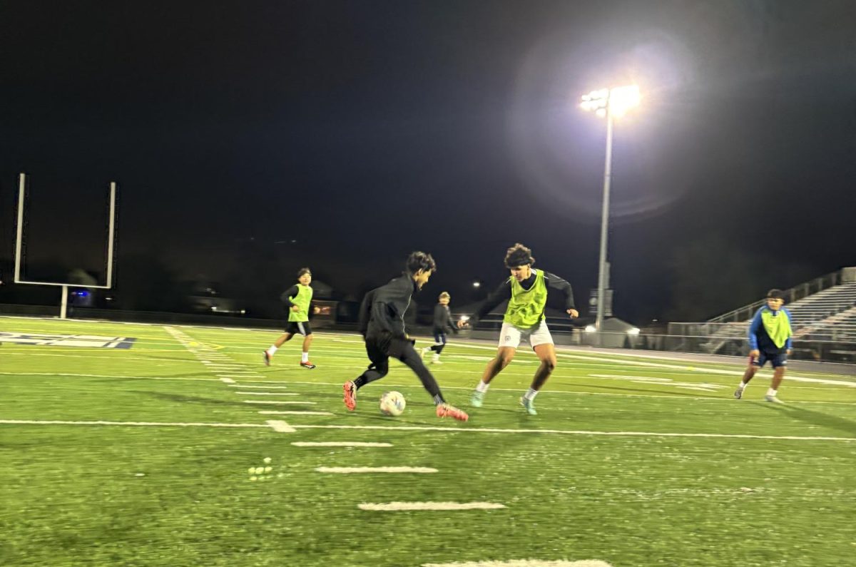 Players face off on Nov. 22 in a 7v7 tournament at Memorial Stadium. (Photo courtesy of Angel Lopez)