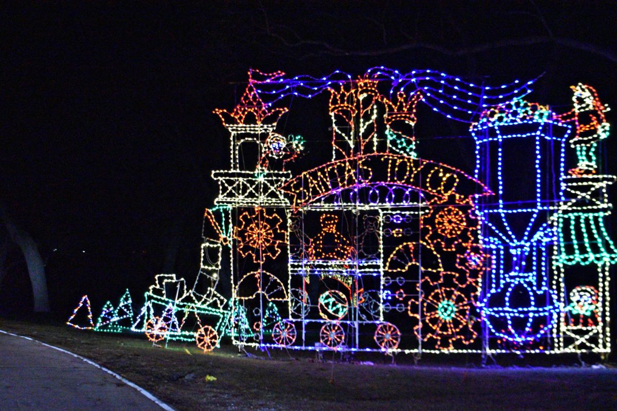 Visitors can enjoy an array of illuminated displays, from majestic reindeer arcs to playful penguins and serene howling wolves. 