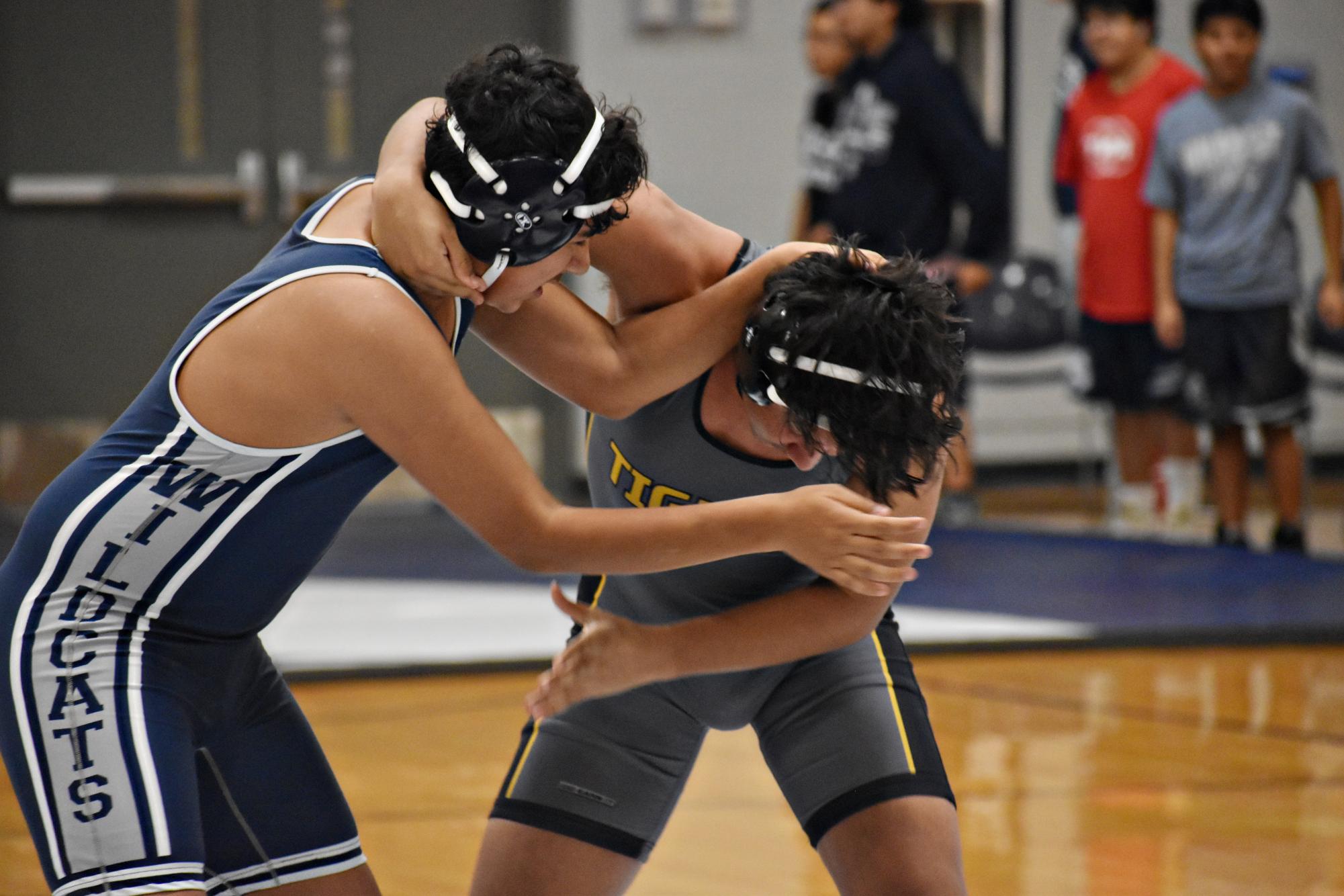 At an earlier meet this season, the Wildcats took on the Elmwood Park Tigers at home in Bishop Gym.