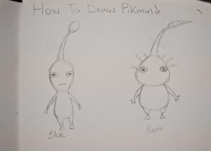Examples of Blue and Purple Pikmin to inspire artists. Have fun creating unique Pikmin characters.