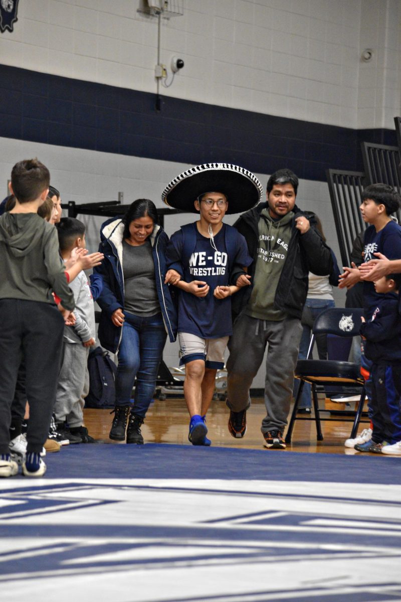 Senior Jonathan Antonio, competing in the 120-pound weight class, has demonstrated resilience throughout the season, securing victories against opponents from South Elgin, Glenbard South, and Oswego.