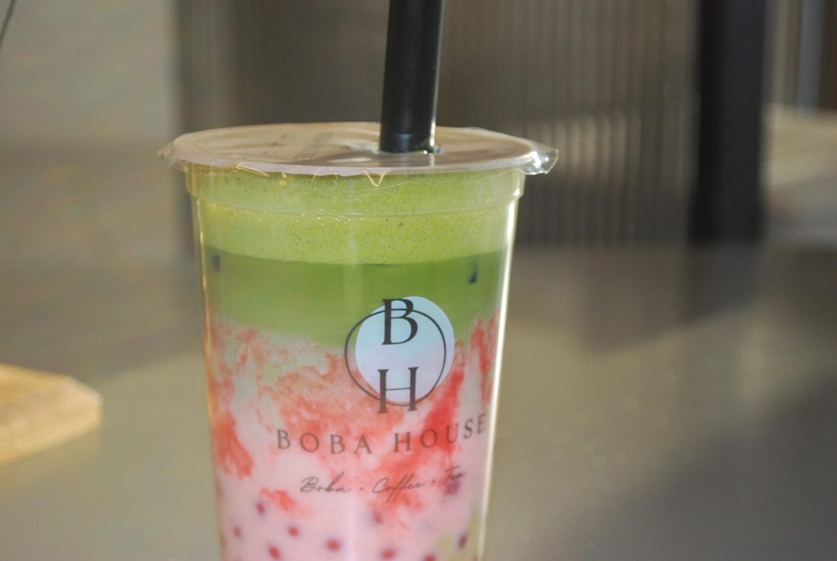 Boba House's iced strawberry matcha is the stuff dreams are made of - this place is a must-try.