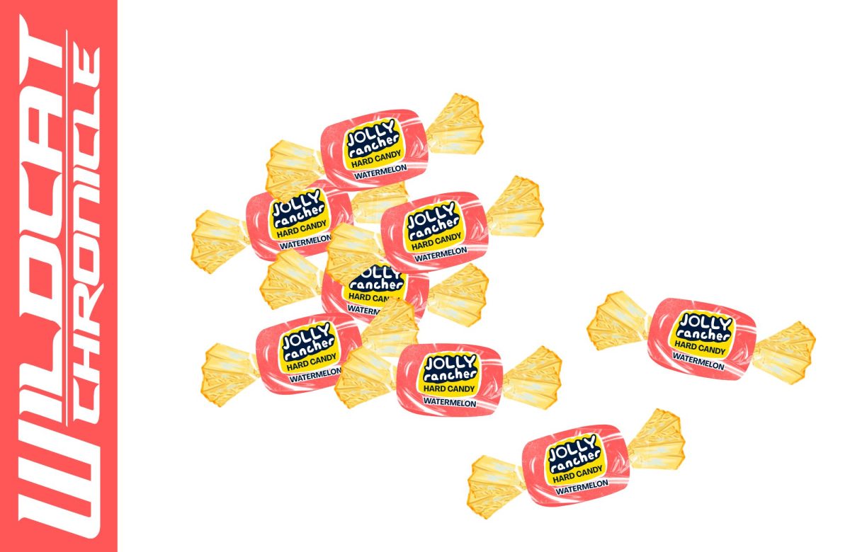 Watermelon Jolly Ranchers will be instantly identifiable to anyone familiar with "Regretting You," as they serve as one of the cuter details of the movie. (Photo illustration by Aly Dusing)