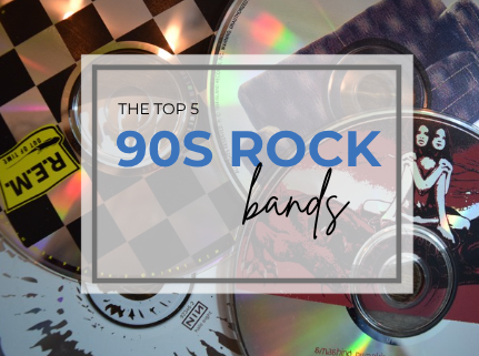 CDs of 90s Rock band albums including "The Downward Spiral," "No Need to Argue," and "Out of Time."
