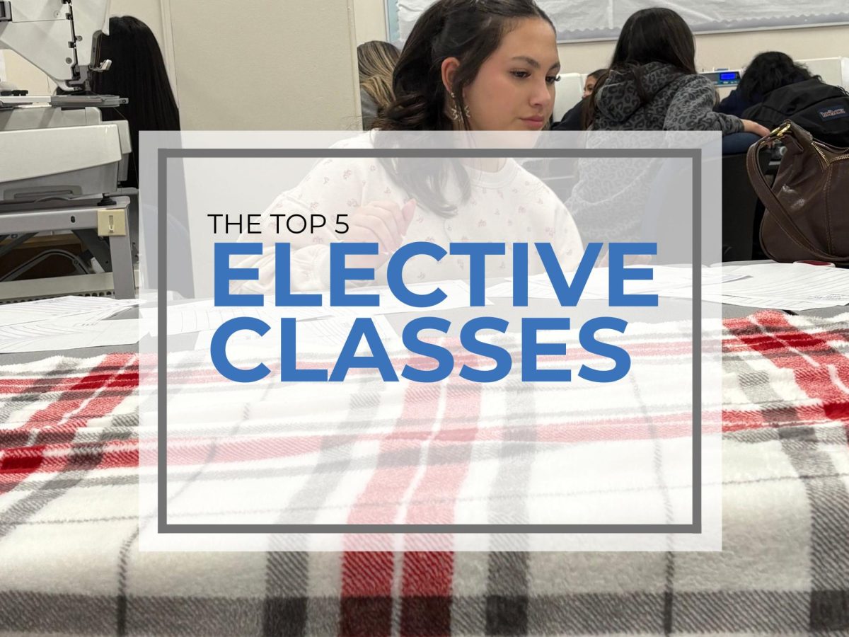 Fashion Tech is a class that promotes real-world skills, providing students with the opportunity to learn how to mend and make their own clothing, among other projects.